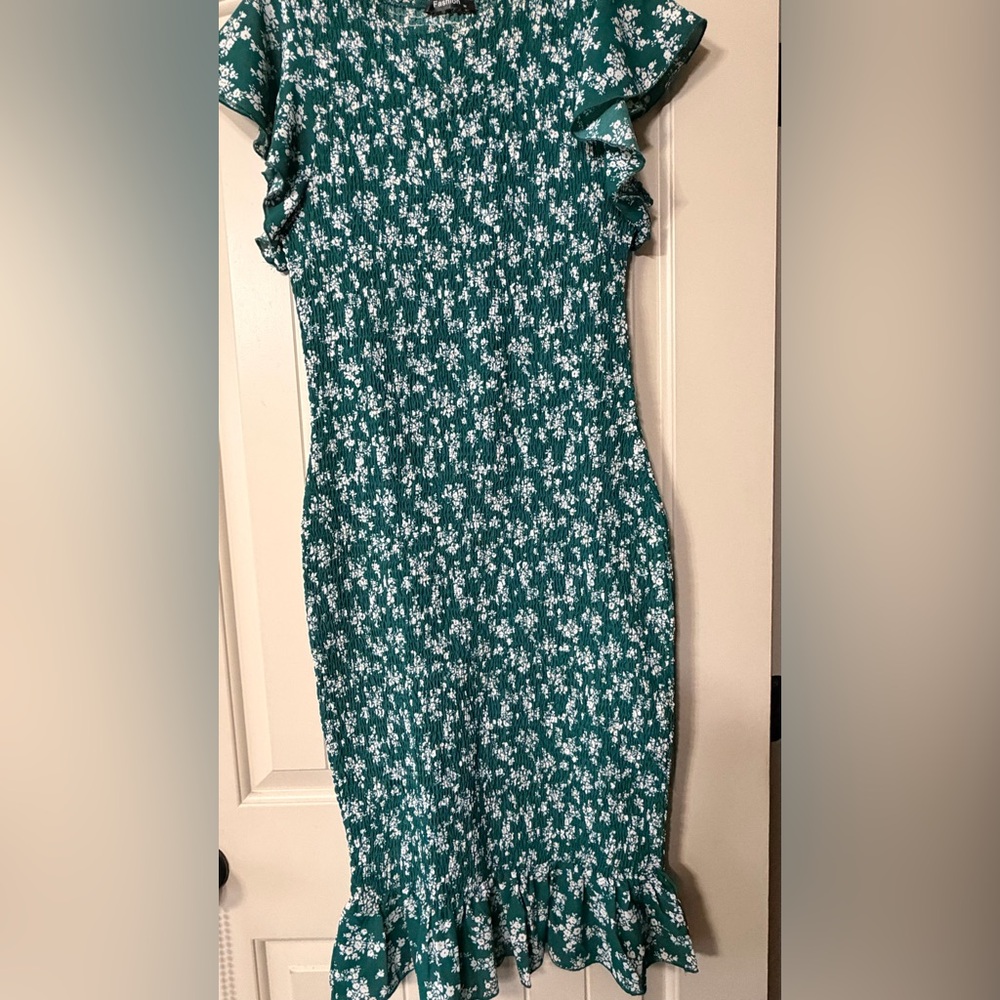 Green Floral Dress